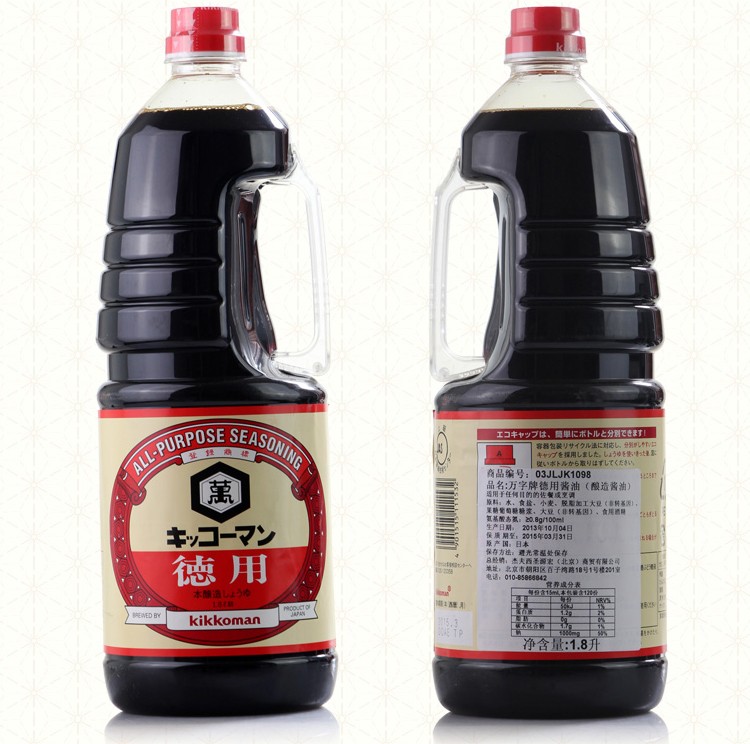 万字浓口德用酱油1.8L